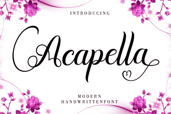 Acapella Script: The Modern Handwritten Typeface for Crafters and Sellers
