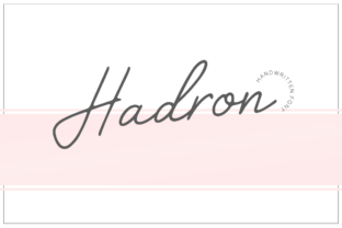Hadron: The Handwritten Typeface for Scroll-Stopping Social Media Graphics