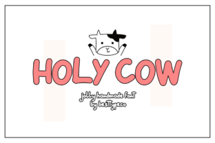 Holy Cow: A Fresh Handmade Calligraphy Typeface for Crafters