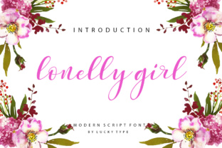 Lonelly Girl: A Modern Script Font for Editorial Design