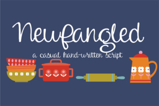 Newfangled: A Handwritten Script Typeface for Editorial Design