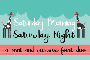 Saturday Duo: The Perfect Script and Print Typeface for Handmade Brands