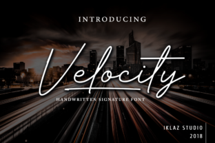 Velocity: A Handwritten Signature Font for Editorial Elegance