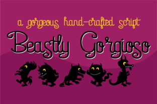 ZP Beastly Gorgioso: The Upright Script Font for Handmade Brands